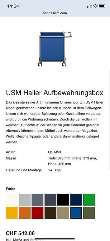 Altro per la casa: USM Haller Aufbewahrungsbox gelb – Usato da Kreuzlingen venduto da Die_Nat 3