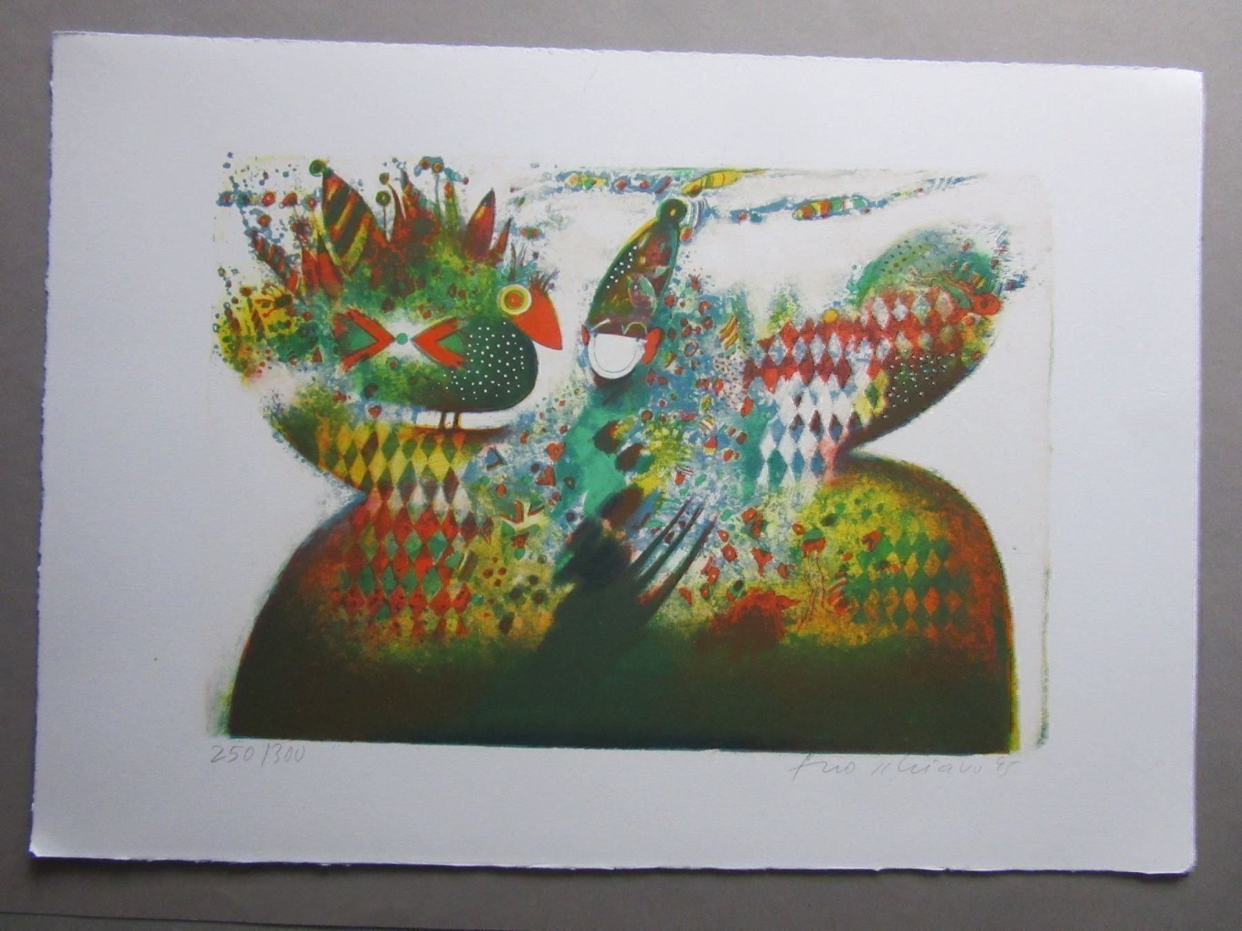 Grafica & Litografie: ELSO SCHIAVO LITHOGRAPHIE SIGNIERT NUMMERIERT – Usato da Gersau venduto da grafik-kunst