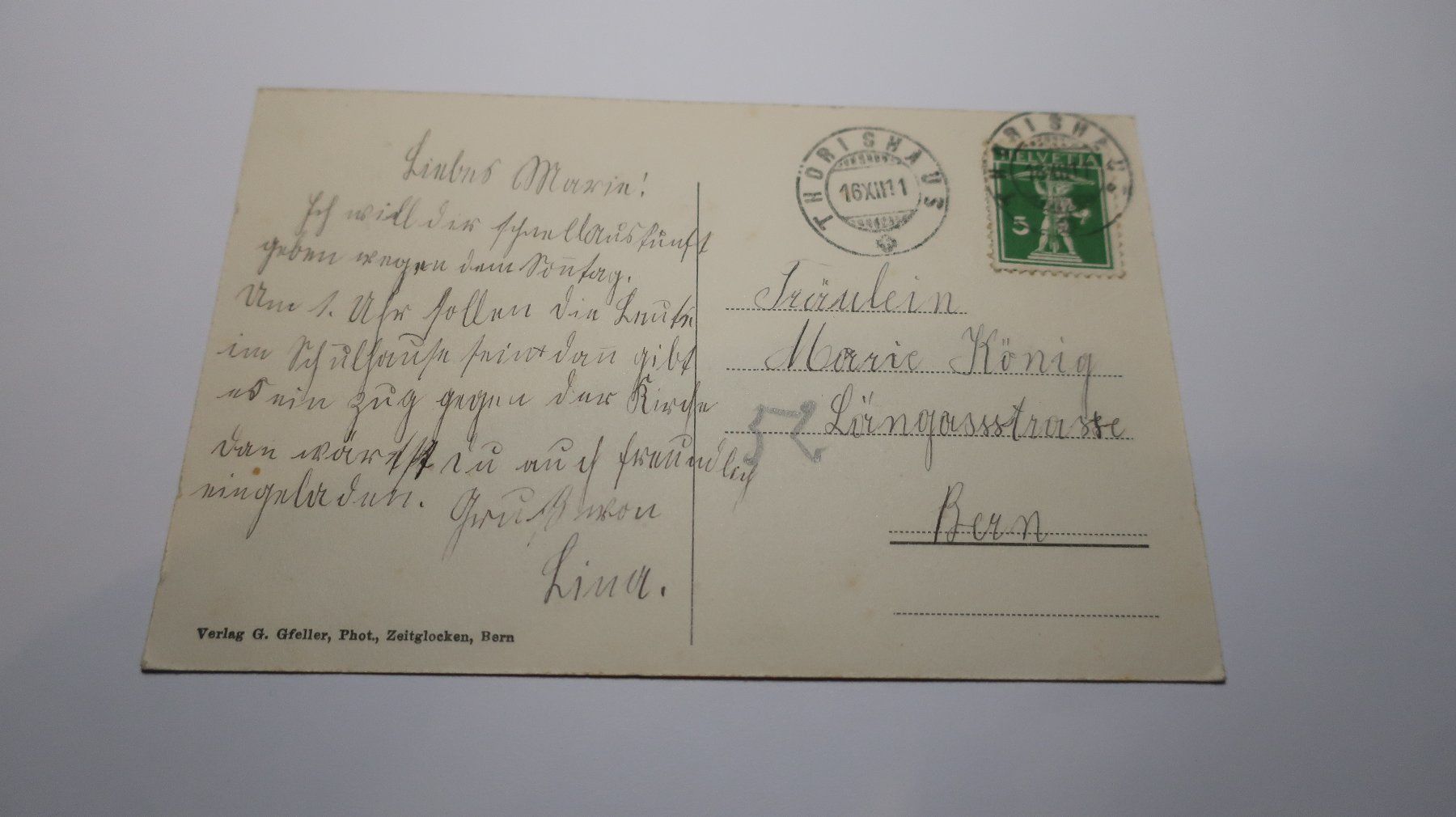 Cartes postales: Oberwangen b. Bern  1911 – D'occasion à Cormoret par Pascalll2001 3