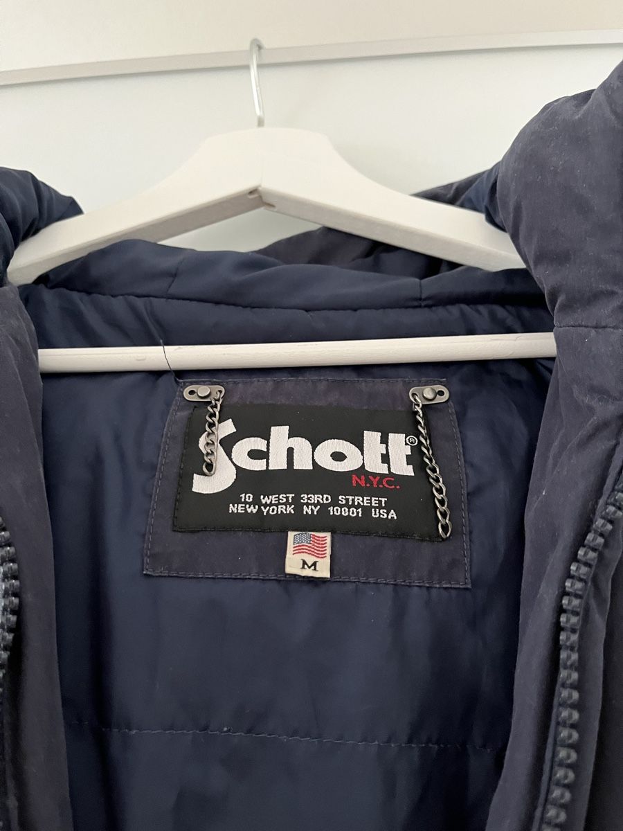 Schott Giacche: Schott NYC Winterjacke, Grösse M, Dunkelblau – Usato da Thun venduto da Jolo1406 2