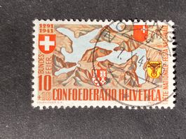 Schweiz 1941 Pro Patira 10 Vollstempel ZOFINGEN 7.X.41