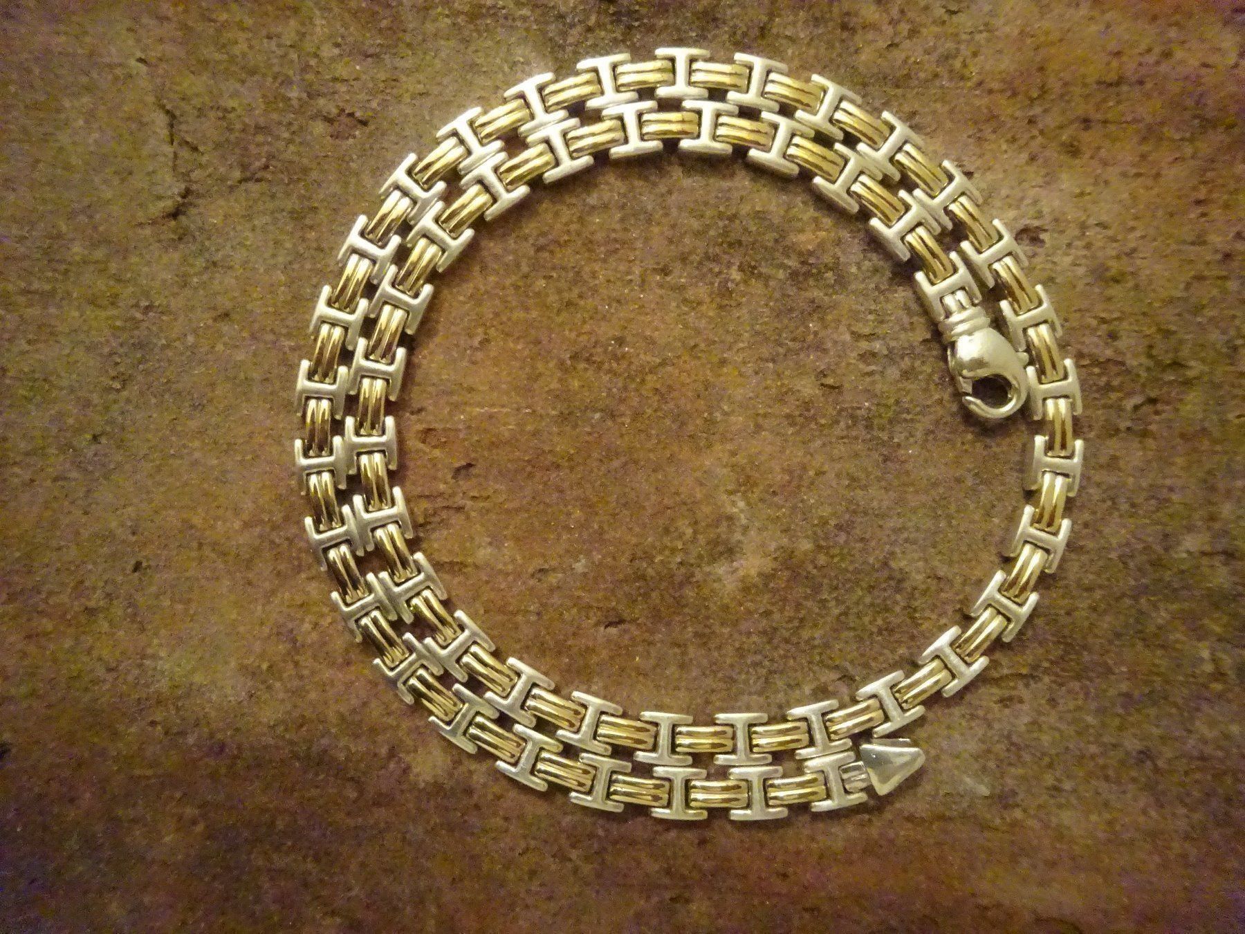 Catenine: Kette Bicolor Buchstabe "H" / 925 Silber – Usato da Esslingen venduto da FetteSchnecke