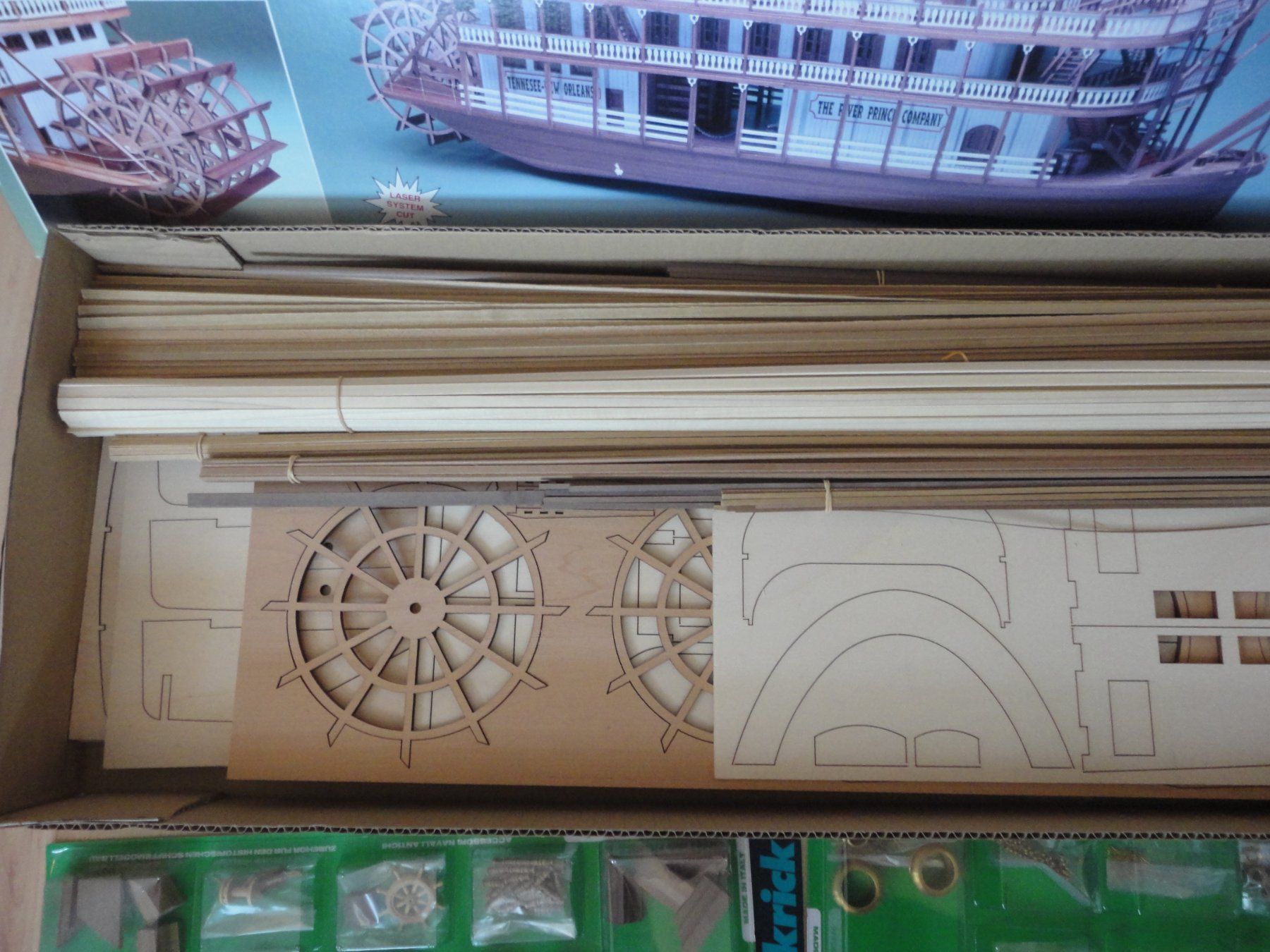 Kit di modellismo & Modellini statici: Mississippi 1870 Raddampfer Modellbausatz – Nuovo e nell'imballaggio originale da Horgen venduto da RcModell 7