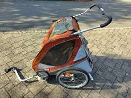 Thule Chariot Anhänger orange grau gebraucht guter Zustand