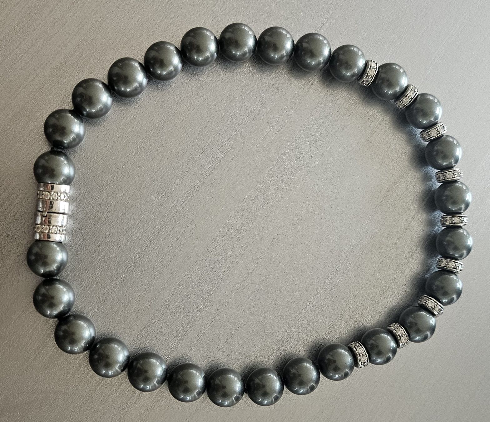 Catenine: sehr edles KristallperlenCollier 40cm Topzustand – Usato da binningen venduto da clozi62