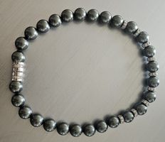 sehr edles KristallperlenCollier 40cm Topzustand