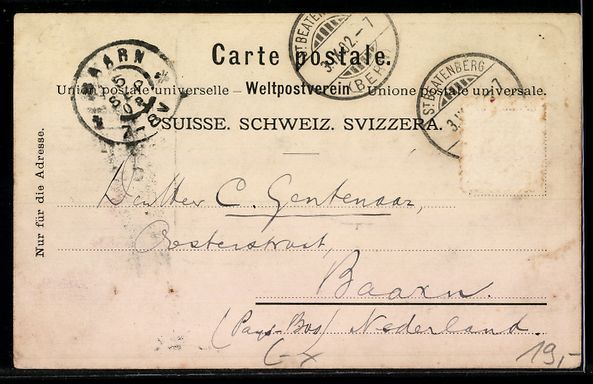 Cartoline postali: AK Beatenberg, Hotel-Pension Schönegg – Usato da Berlin venduto da bartko-reher 1