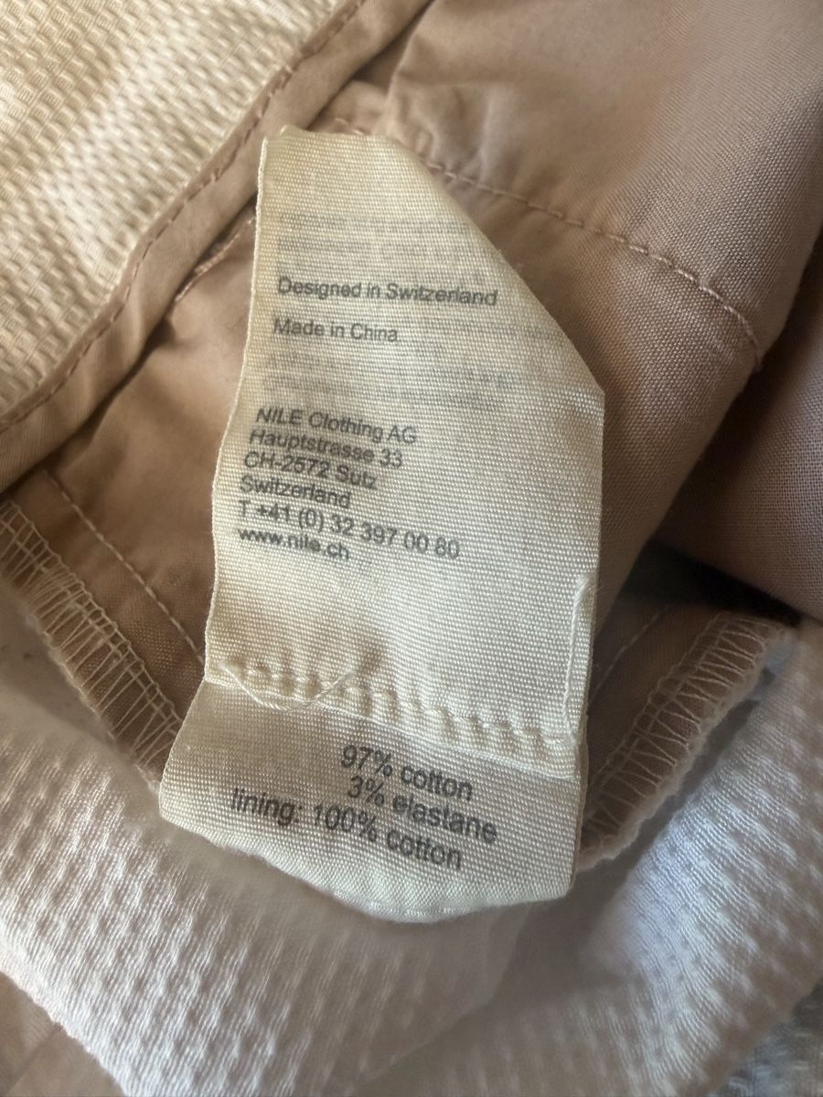 Nile Pantaloni: NILE Baumwoll Hose Gr 38 weiss – Usato da Bonstetten venduto da norisknofun123 4
