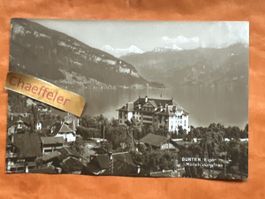 Alte Ansichtskarte GUNTEN, Eiger, Mönch, Jungfrau! Rar!