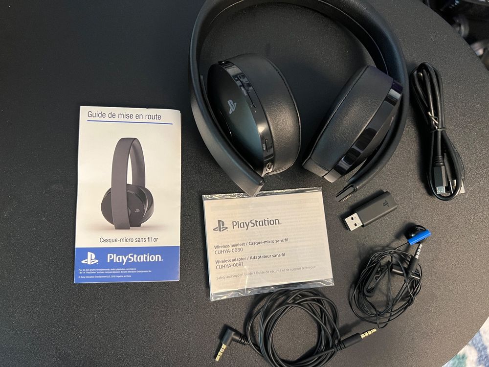 NEW GOLD WIRELESS HEADSET 7.1 PS4, PS5, PC Kaufen auf Ricardo