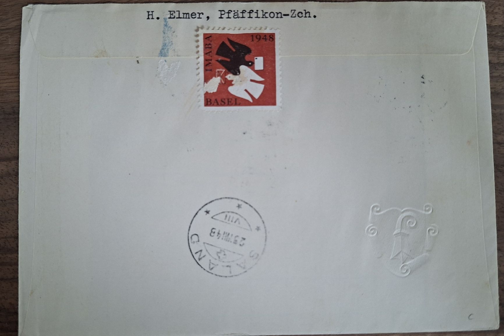 Tutti i francobolli: Pro Patria 1948 / Imaba / Brief / Vign. – Usato da Balgach venduto da SIMEON27 1