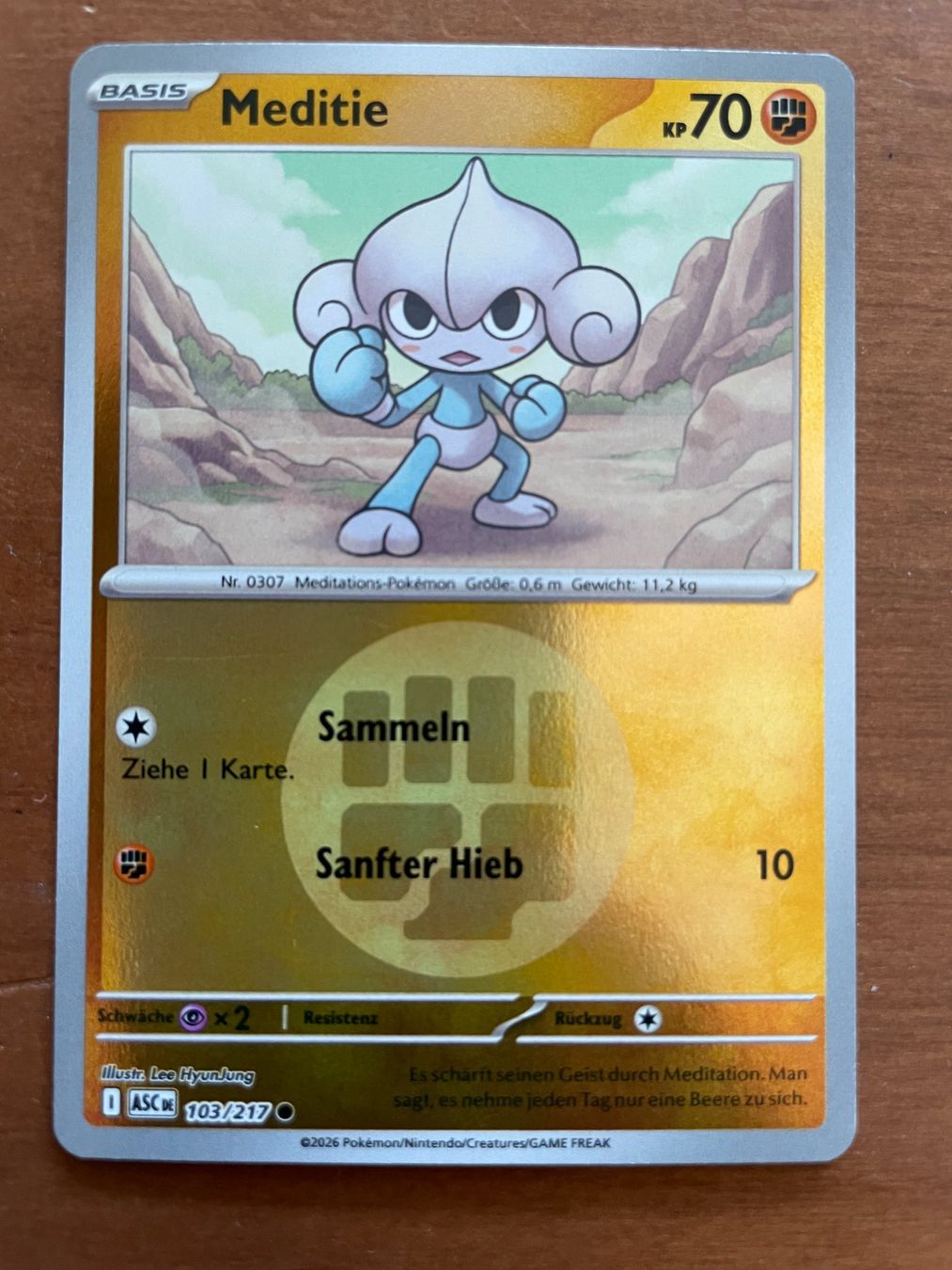 Pokémon Carte collezionabili: Pokemon Meditie Reverse (Versand gratis) – Nuovo (secondo la descrizione) da Chur venduto da Angerson