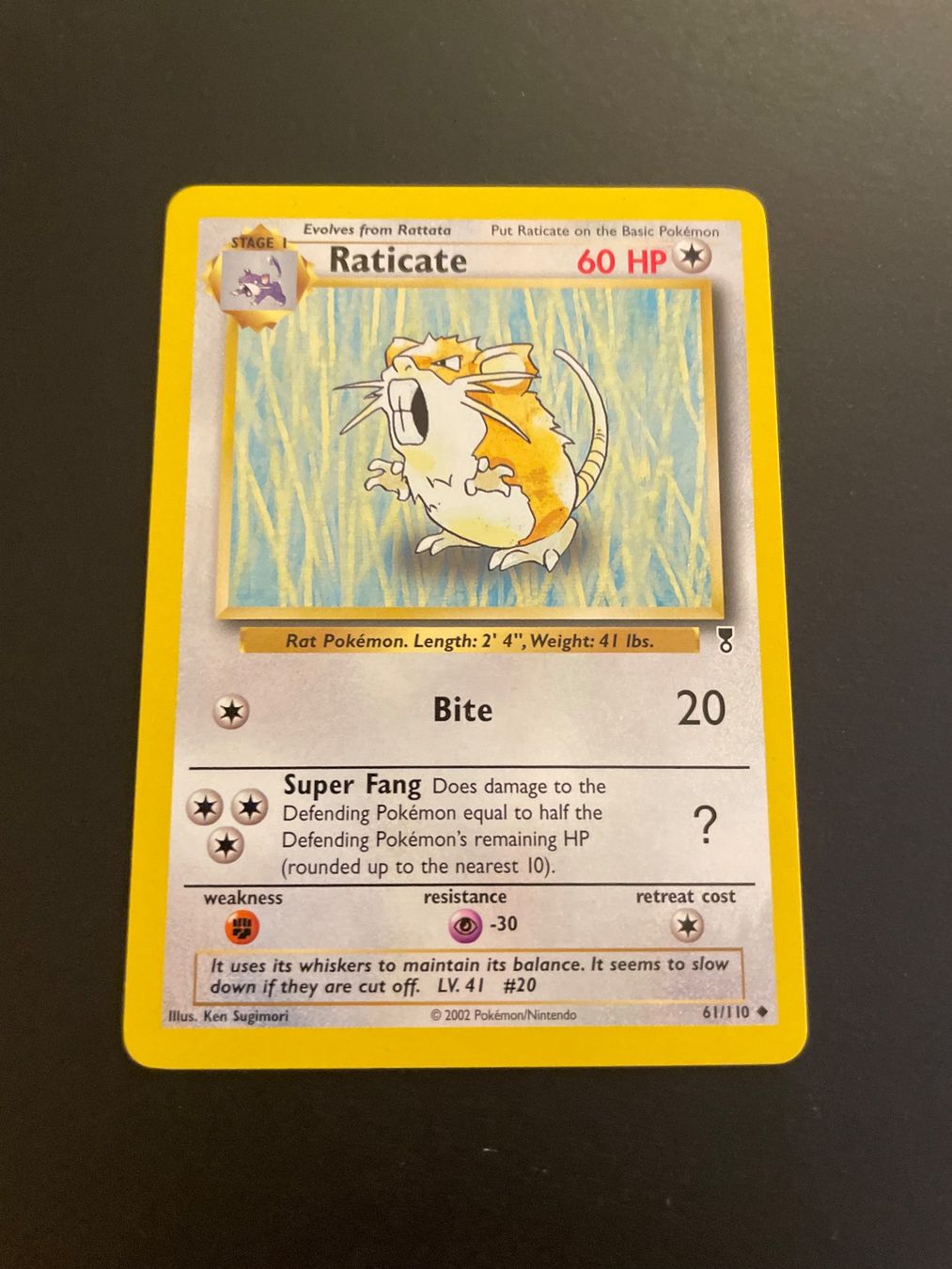 Pokémon Carte collezionabili: Raticate 61/110 Legendary Collection – Usato da Zürich venduto da pokemon_cards