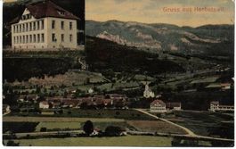 Herbetswil SO 2 Bildk. Nr.3337 und Ansicht  Schulhaus , 1907