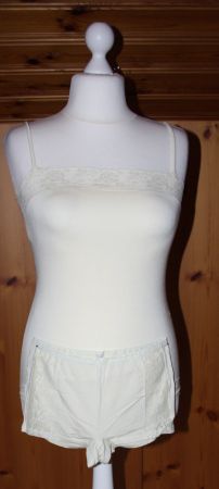 Set: Unterhemd mit Slip vanille Gr. L NEU