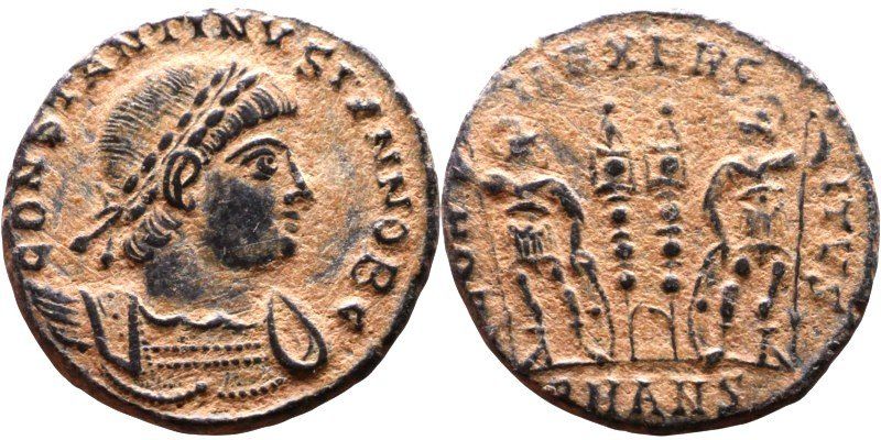 Tutti le monete: CONSTANTIUS II bronze nummus (317-337 AD) – Usato da La Sarraz venduto da classicworldcoins