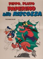 Plakat Disney für Kino Aushang in Italien - Rarität 1975 !