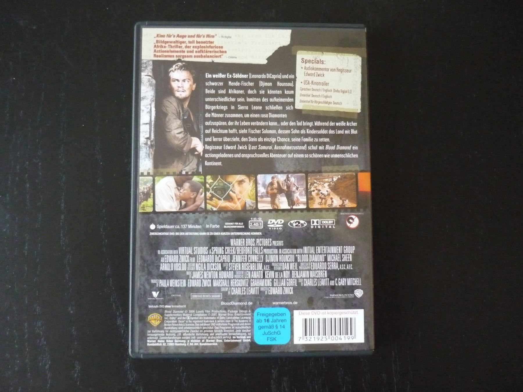 Alle DVDs: Blood Diamond – Gebraucht aus Erstfeld von Uhu1980 2