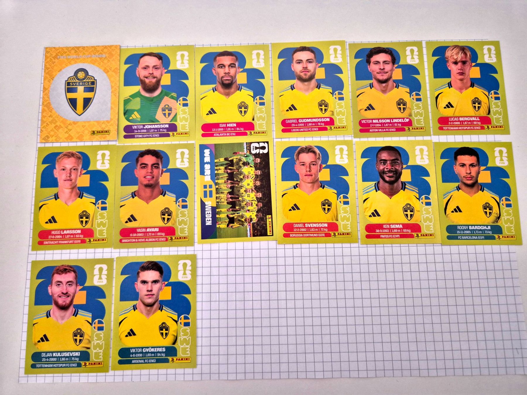 Panini Carte collezionabili: WM Panini Sticker 2026 Team Schweden – Usato da Uster venduto da Ausmister12