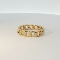 Goldener Statement Ring,  Grösse 55