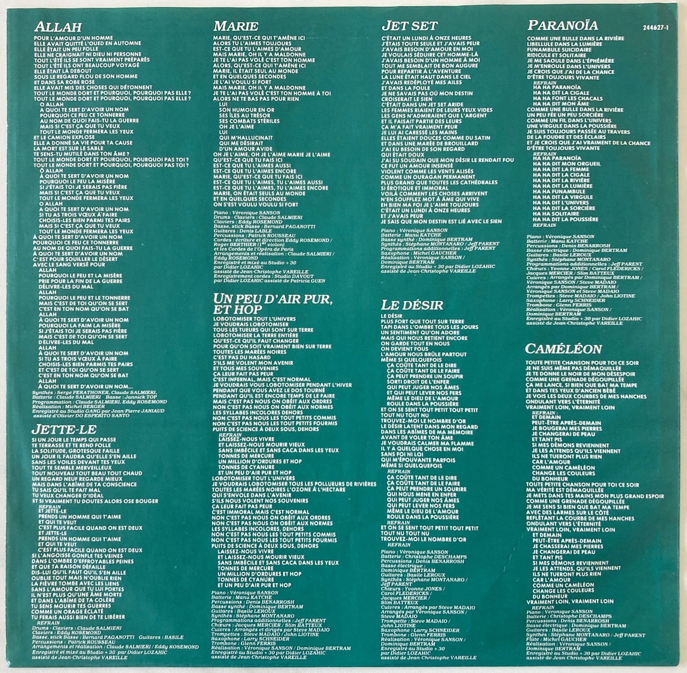 Dischi in vinile: VERONIQUE SANSON - MOI. LE VENIN – Usato da Bottens venduto da hotter-than-hell 2