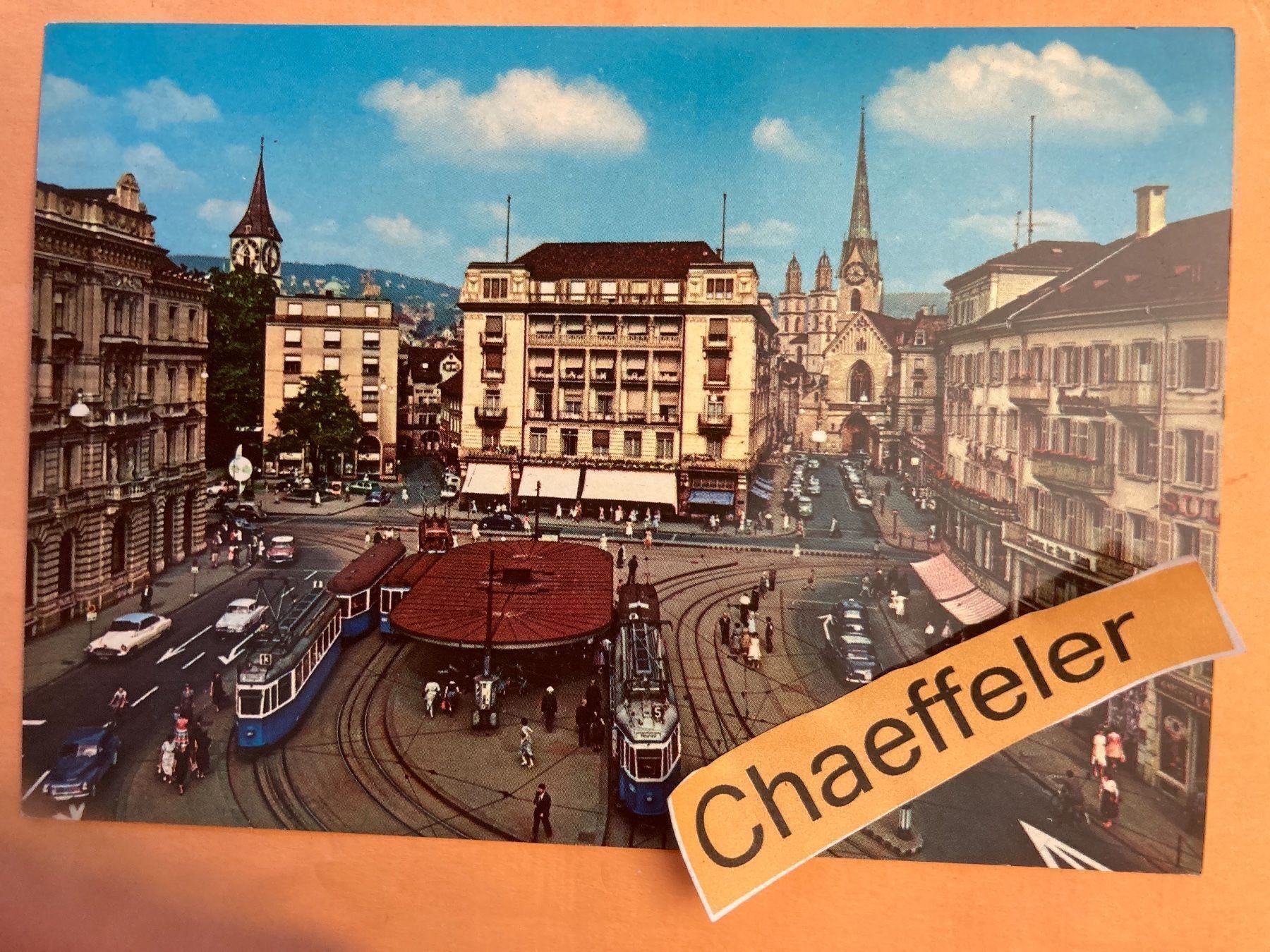 Ansichtskarten: Zürich, Paradeplatz – Gebraucht aus Zürich von Chaeffeler
