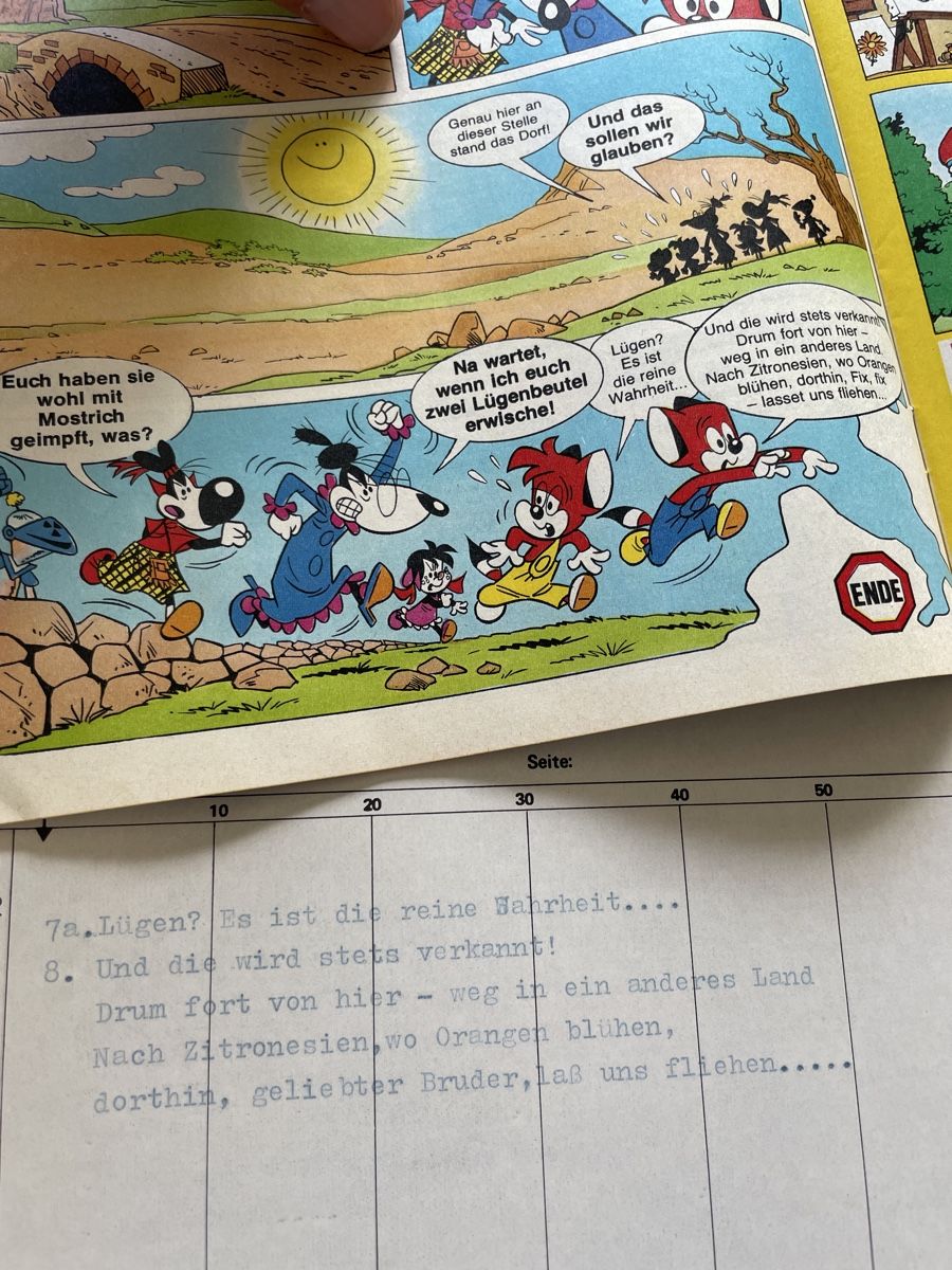 Fumetti: Einzigartiges Textmanuskript 1977. Fix und Foxi Sonderheft – Nuovo (secondo la descrizione) da unterkulm venduto da Hudigaegeler 7