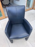 6 Esszimmerstühle aus Nappaleder, schwarz