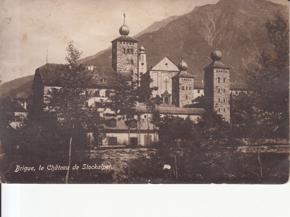 Cartoline postali: Brigue Stockalper 1923 – Usato da Bürglen TG venduto da StampGraf