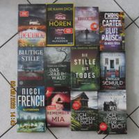 Thriller Buch-Set Konvolut 12 Stk Taschenbücher