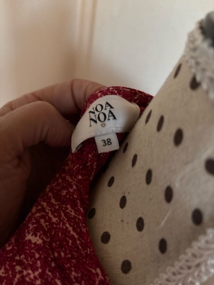 Vestiti: Noa Noa Dress, Size 38, Burgundy Pattern, Spring Style – Usato da auvernier venduto da Vine101 3