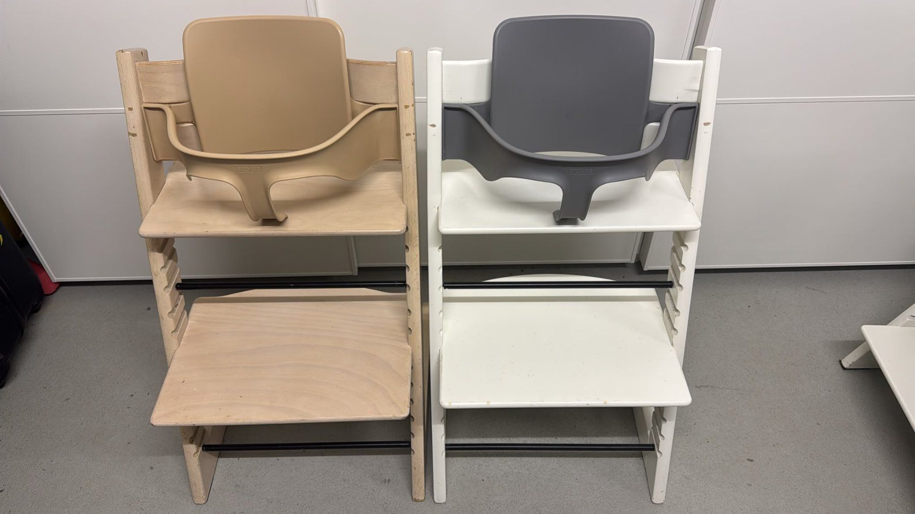 Stokke Seggioloni: Stokke Tripp Trapp inkl Baby Set – Usato da Dinhard venduto da R.B.G23