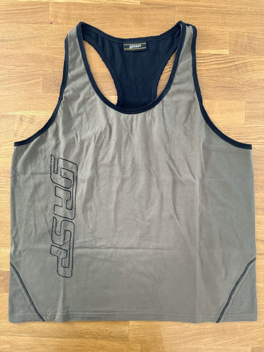 T-shirt: GASP Tanktop olivgrün, Grösse L – Usato da Allenwinden venduto da Thebadboy