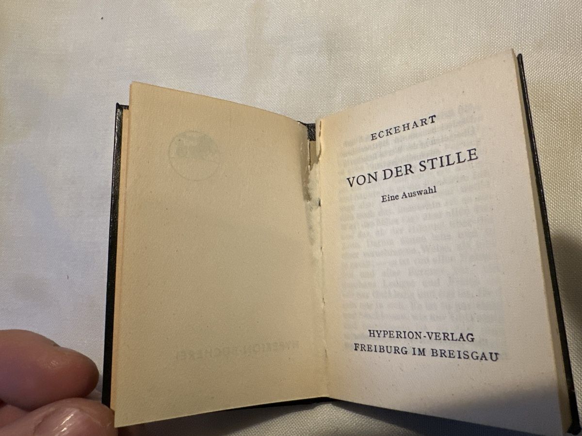 Libri: Eckehart von der Stille - Seltenes Büchlein. – Usato da Zürich venduto da Chaeffeler 1