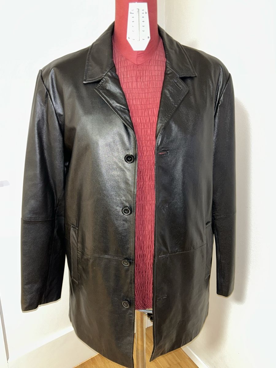 Cappotti: Herren Ledermantel Echtleder Gr. M / passt eher XL – Usato da Nebikon venduto da icon.vintage