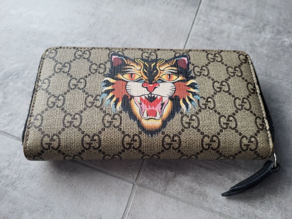 RAR original GUCCI Angry cat wallet GG Supreme Kaufen auf Ricardo