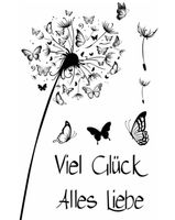 Silikonstempel Pusteblume Schmetterling