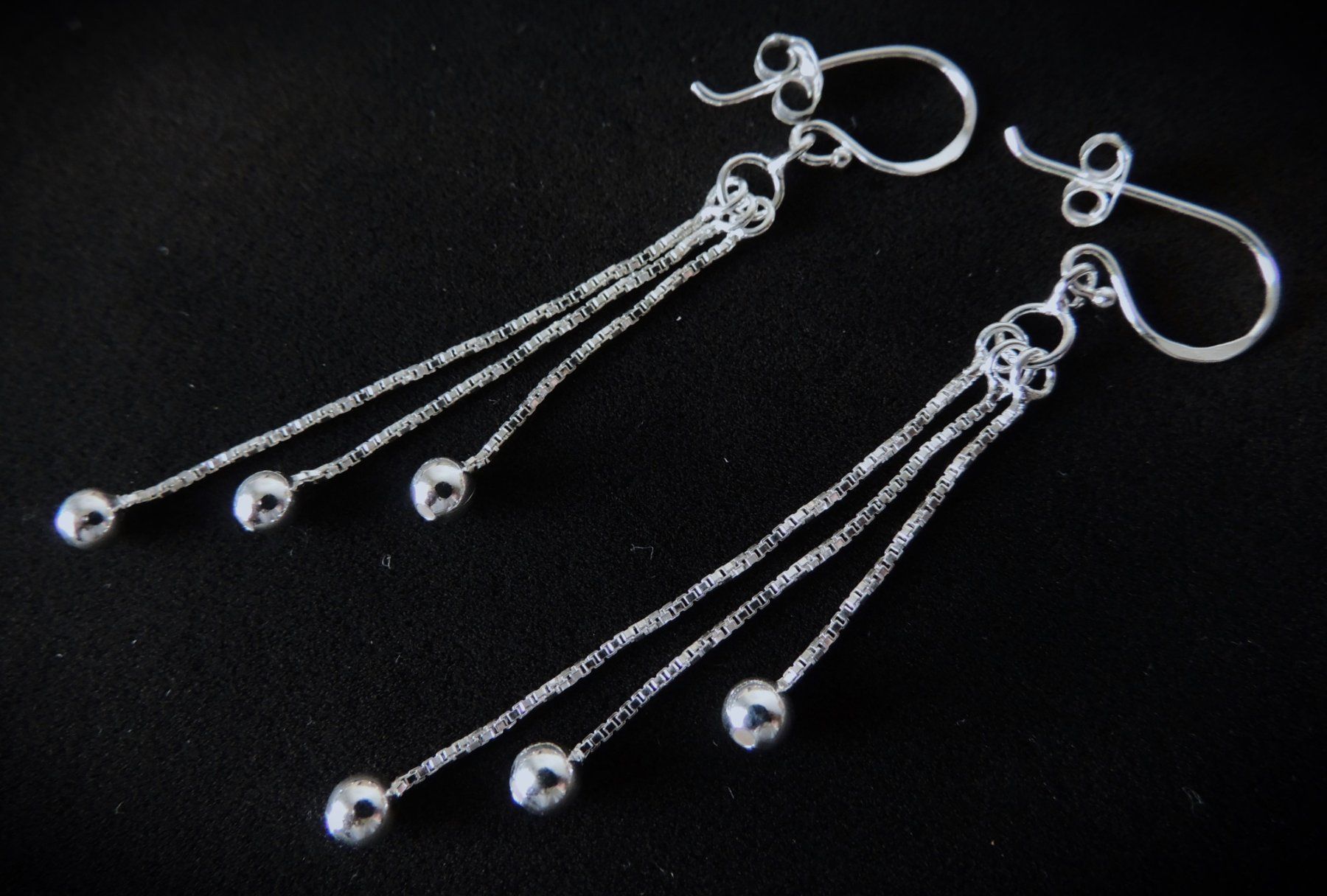 Orecchini pendenti & Orecchini a lobo: Silber 925 Ketten Ohrringe 70 mm – Nuovo e nell'imballaggio originale da Waldenburg venduto da schaller707