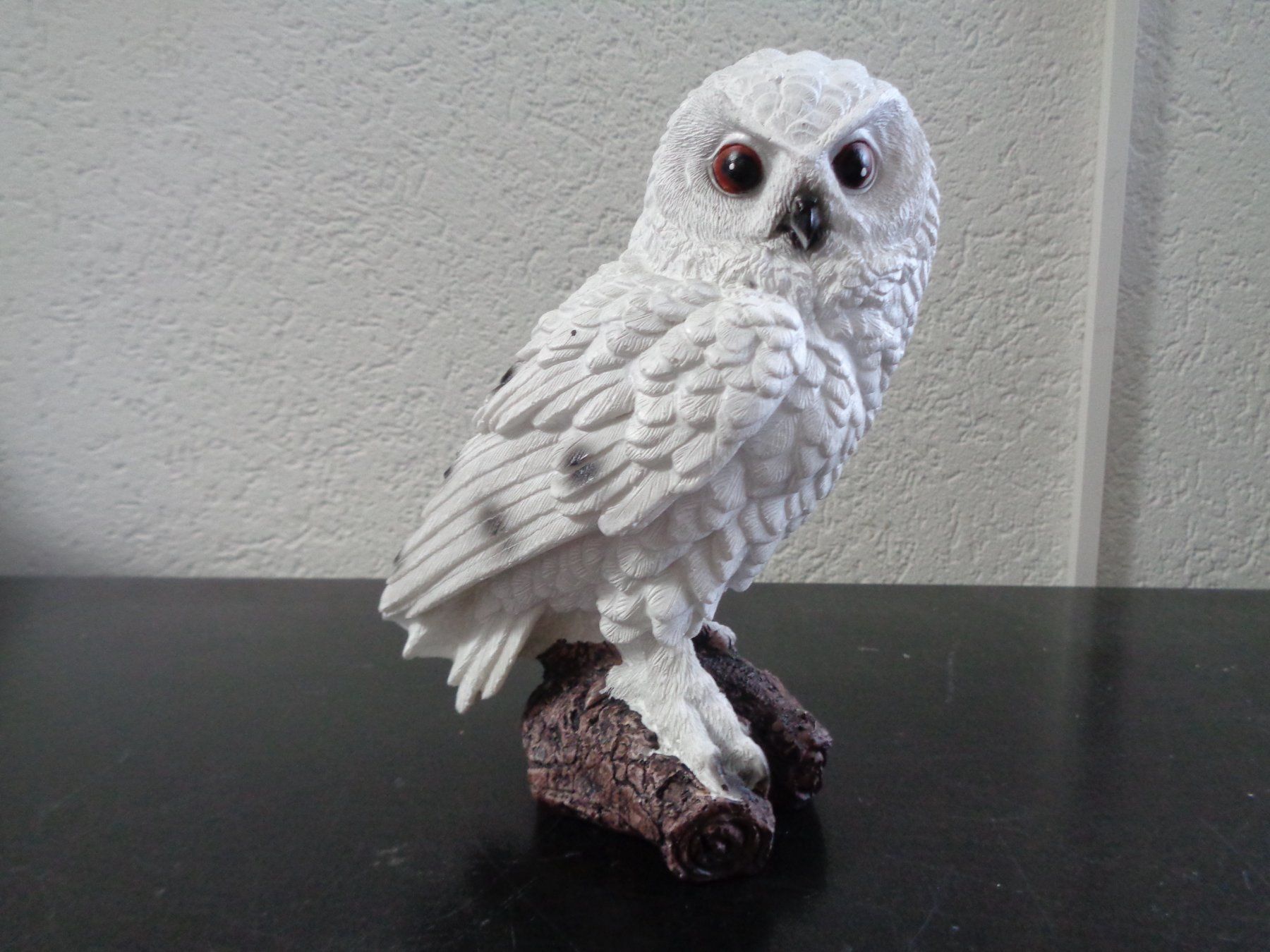 Statuette: Weisse Schnee Eule (17 cm) – Nuovo e nell'imballaggio originale da Langenbruck venduto da Gumsi