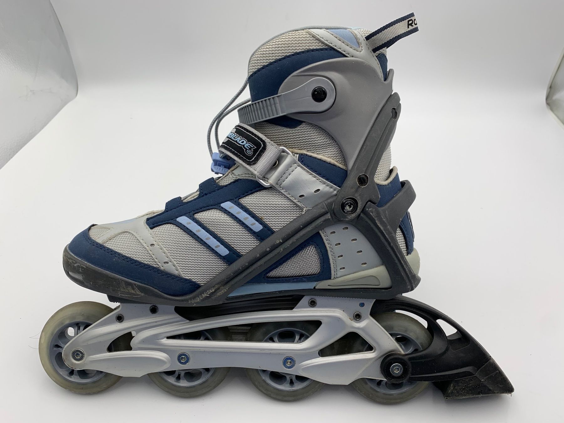 Pattini in linea & Pattini a rotelle: Rollerblade Inline Skates Gr. 41 blau/grau – Usato da Freidorf TG venduto da DOSE61