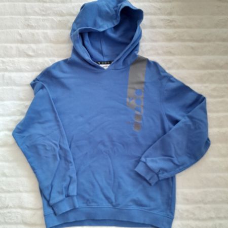 Sweat à capuche Diadora bleu, taille XS -