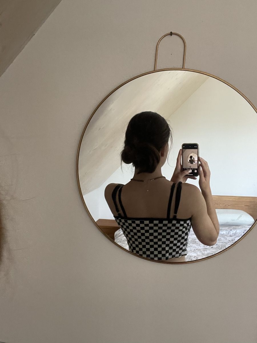 H&M Top: Schwarz-weiss kariertes Top, Gr. S – Usato da Liestal venduto da ela_2g9s 1