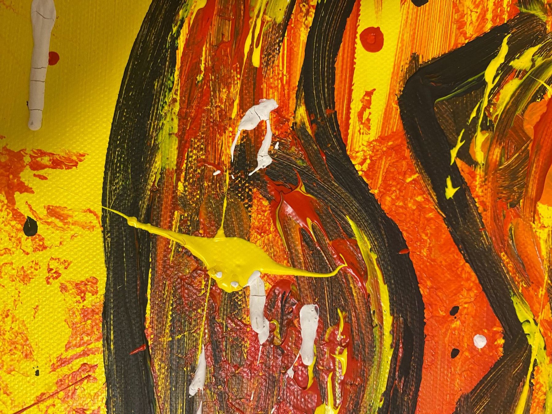 Dipinti: Acrylbild - Feuerhorde – Usato da Chur venduto da bemaha 6