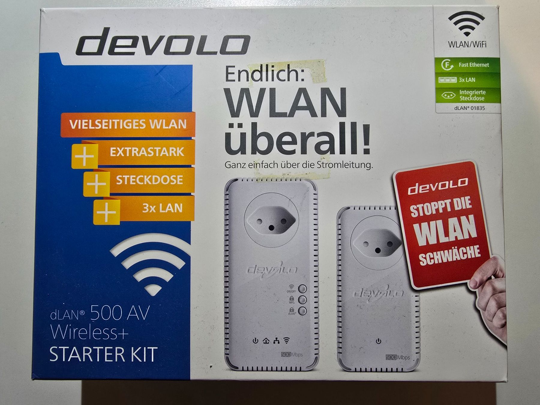 Devolo Laufwerke & Adapter: devolo dLAN 500 AV Wireless+ Starter Kit – Adapter Set – Gebraucht aus Brugg AG von orvel