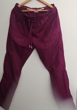 Damen Freizeithose  brombeere mit Kordelzug Street One Gr 42
