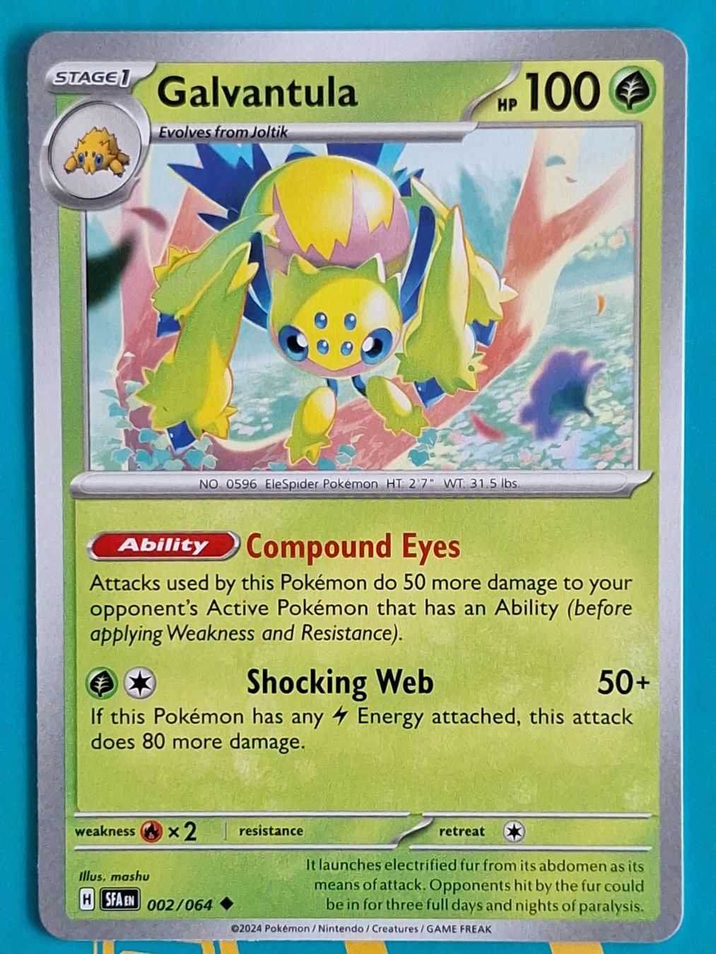Pokémon Carte collezionabili: Galvantula - Pokemon Shrouded Fable - #6.1 – Usato da Altstätten SG venduto da GGsGameshop