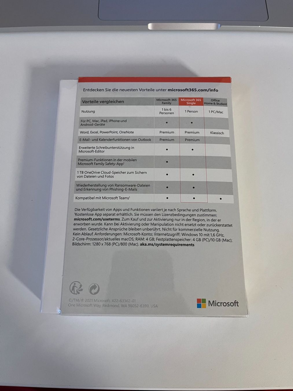 Microsoft Applications: Microsoft Office 365 Single - sealed – Neuf avec emballage d'origine à Susten par Kimji 1
