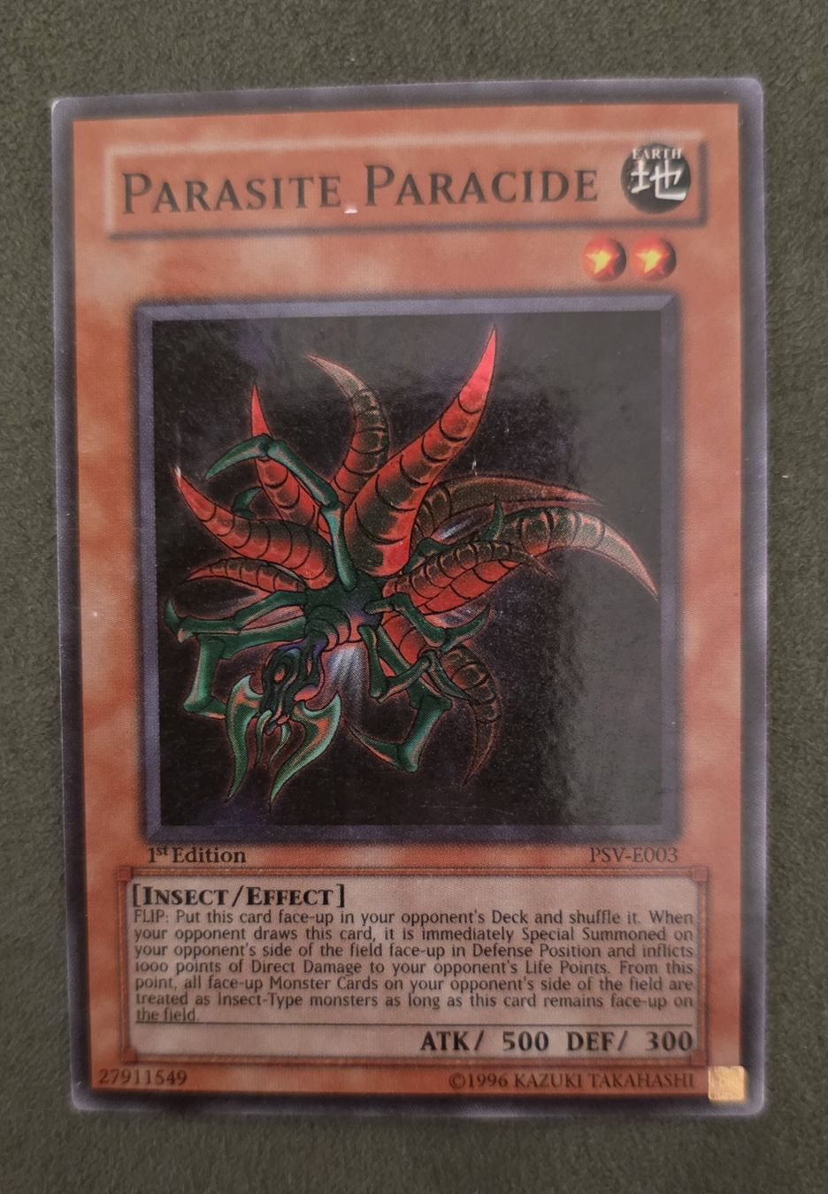 Yugioh Cartes à collectionner: Yu-Gi-Oh! 1. Edition PSV-E003 Parasite Paracide EX – D'occasion à Oberwil BL par Autobueb