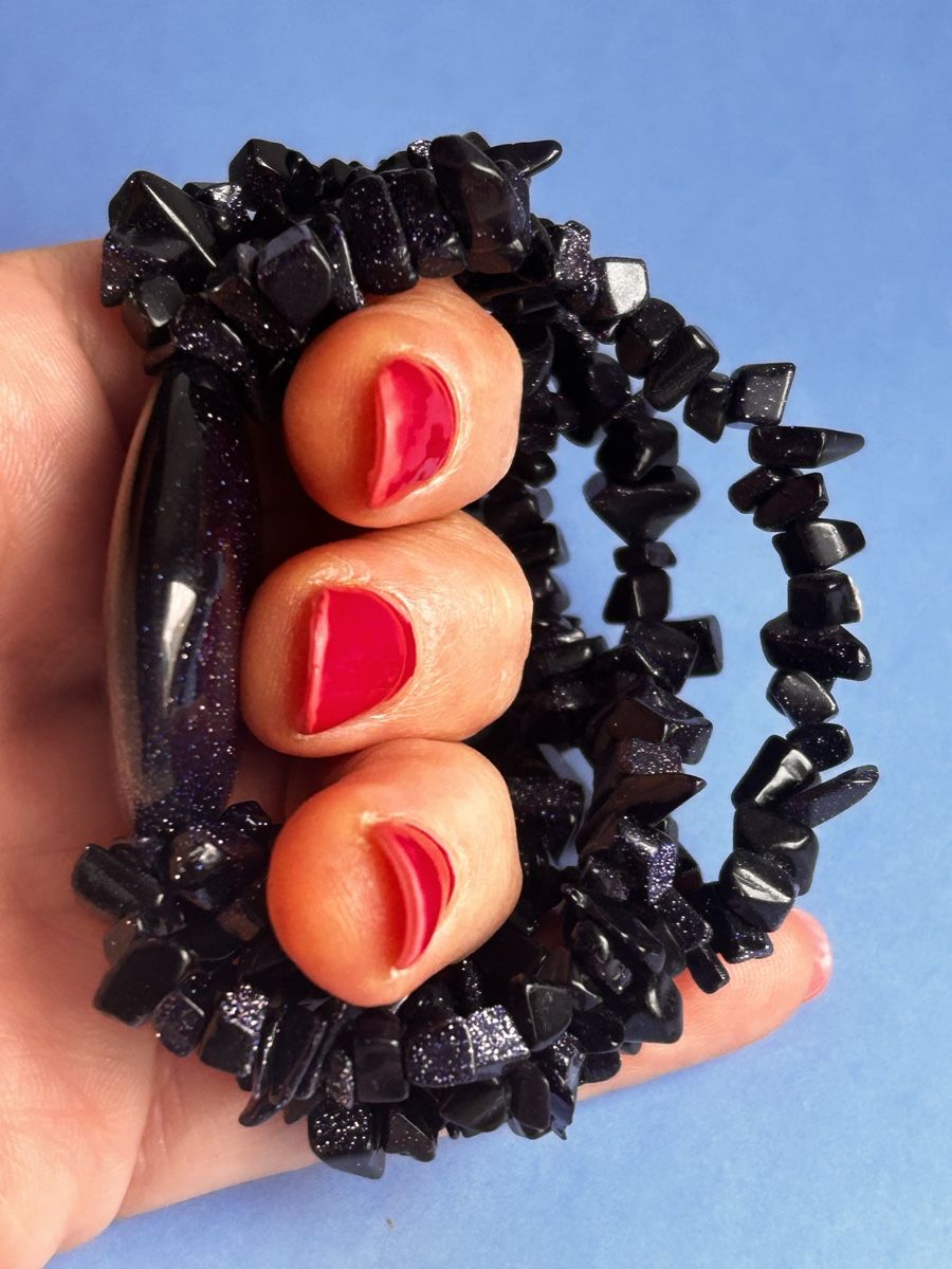 Armbänder & -reifen: Blauer Sandstein Armband UNIVERSUM – Gebraucht aus Laufen von belleskulptur 1