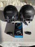 MotorHelmSet SHOEI Gr. S+M, mit eingebautem Kopfhörer/Micro